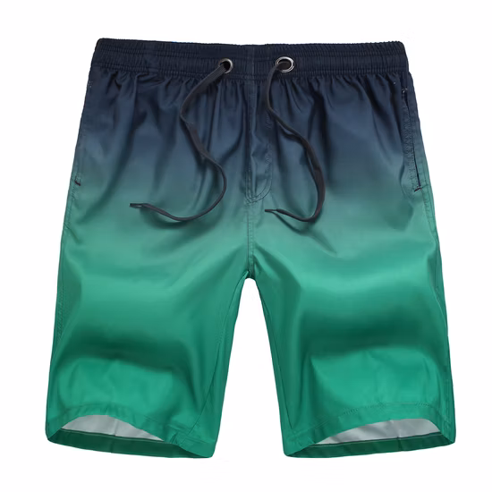 Neue Herren-Boardshorts aus der Farbverlaufsserie, Badehose, Strandshorts mit Kordelzug und Netzfutter